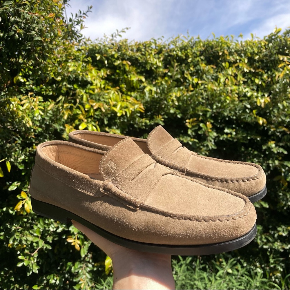 Tod's Tan Suede Loafers
